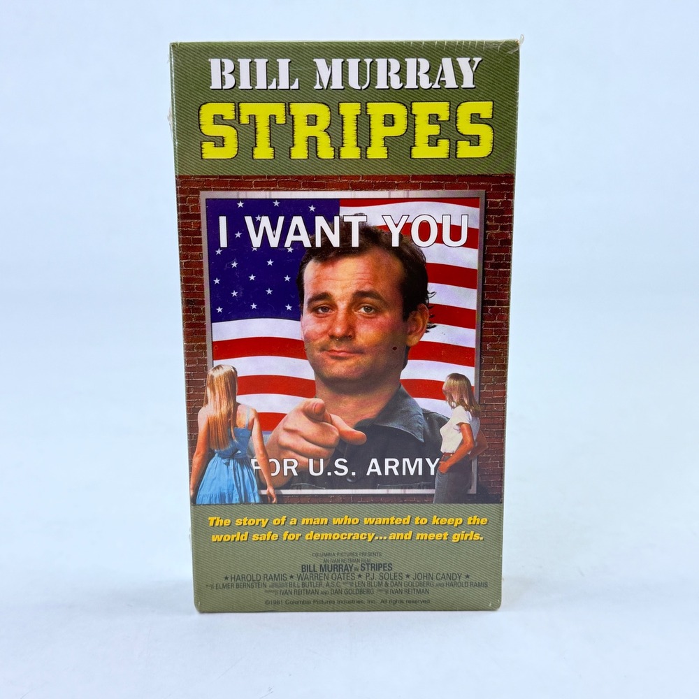 Stripes VHS Bill Murray 1981 Military Comedy‎ Columbia Tristar Home Video 602212